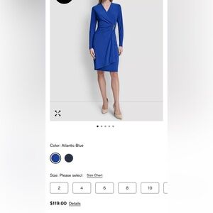 Michael Kors Asymmetrical Skirt in Atlantic Blue